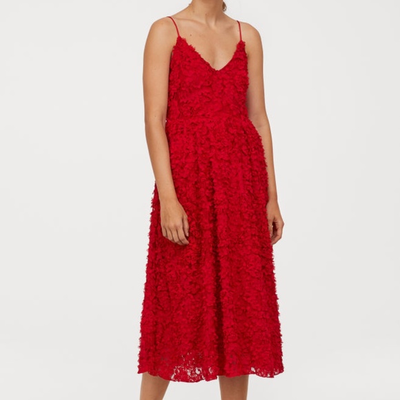 h&m dress with appliques